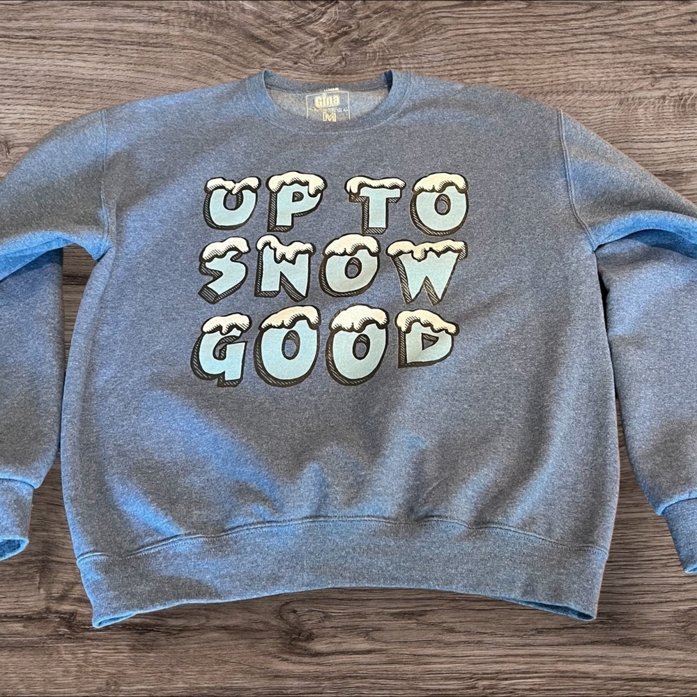 Up To Snow Good Gina Girls In Action Sweatshirt Size Medium